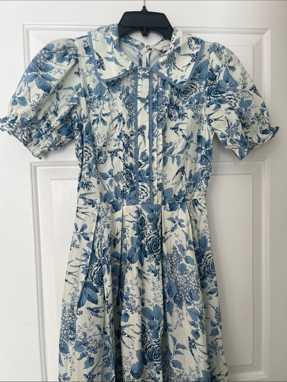 Ivy City Sophia Dress in Blue and White Floral Size 0